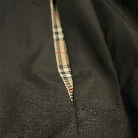 Burberry Tan Plaid Fabric with Black Label - Picture 3 of 5